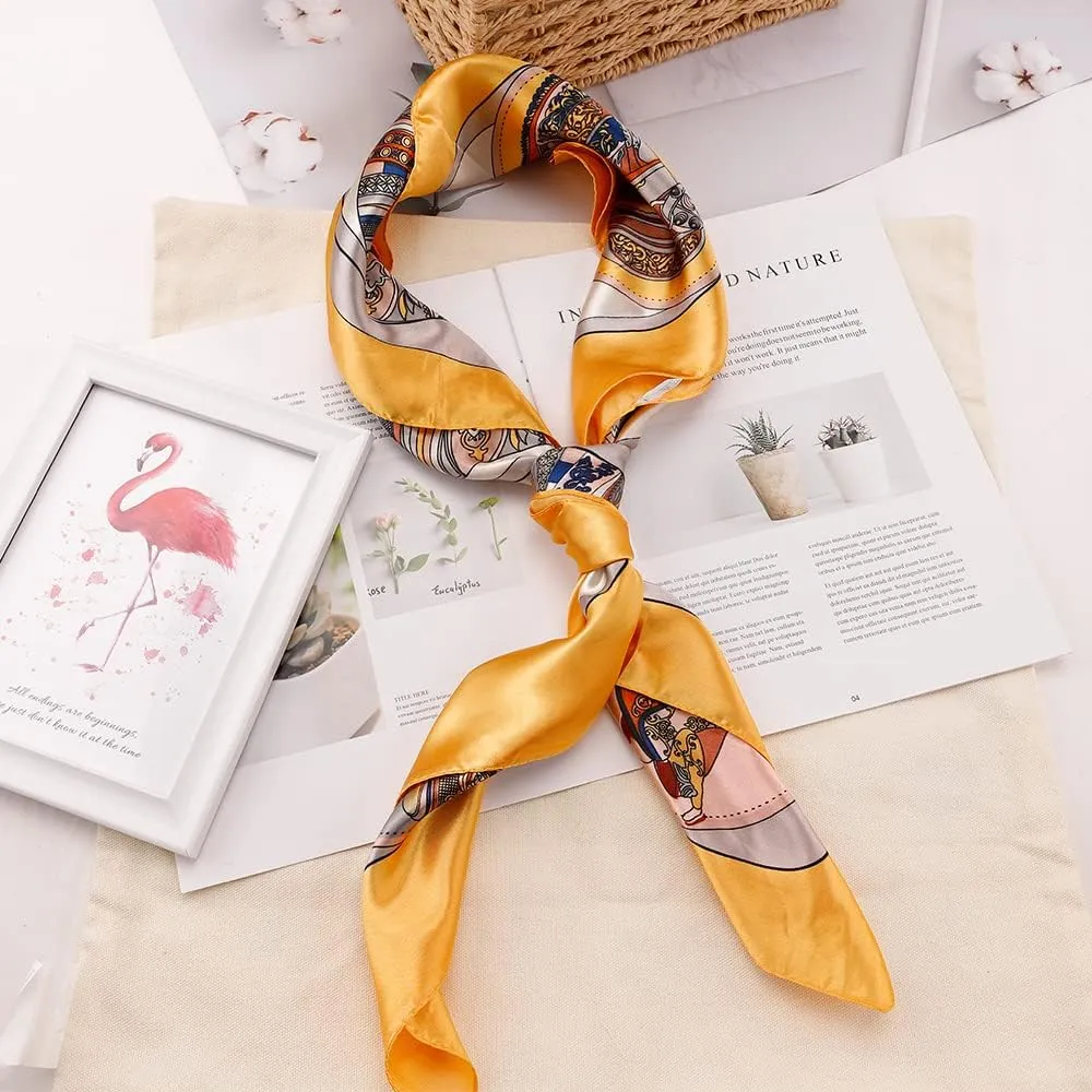NZKNP Silk-Like Head Scarf - Women's Bandana Wraps