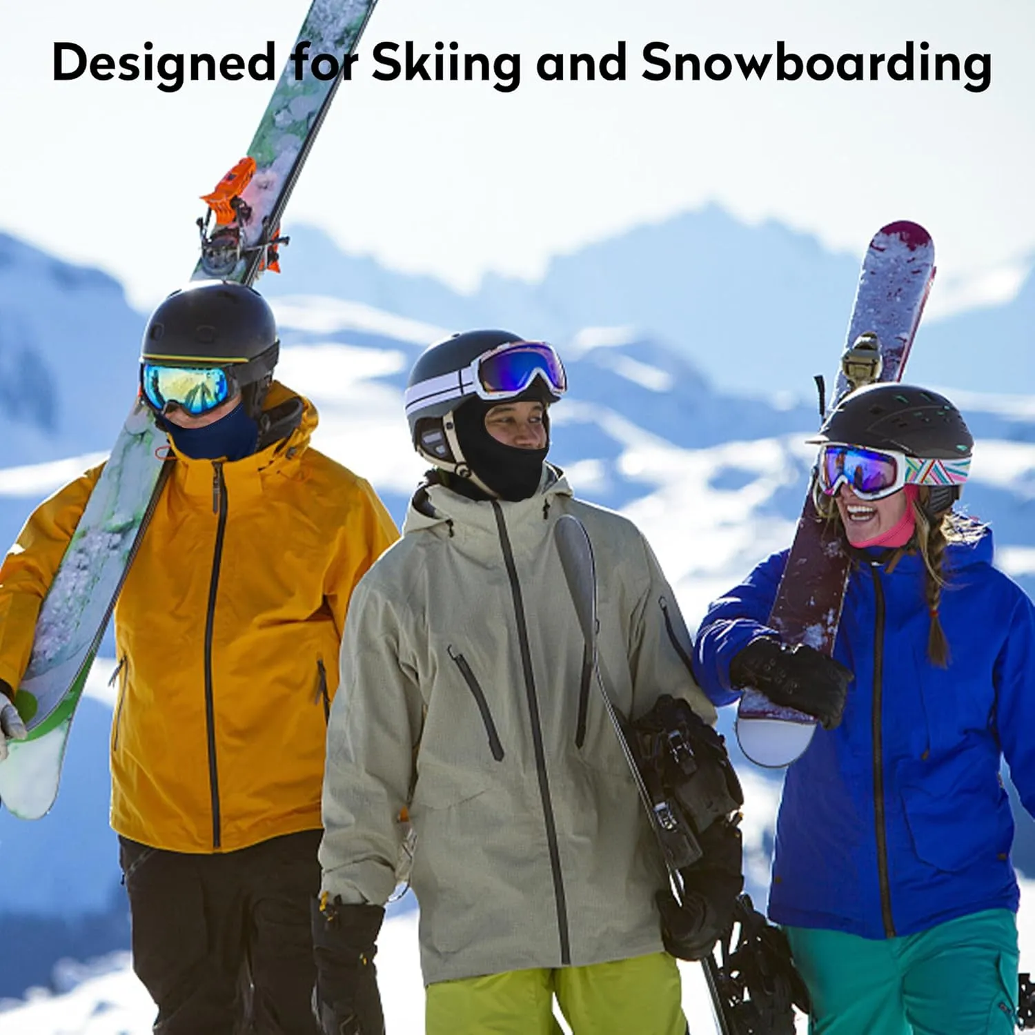 Pukavt Balaclava Face Mask, Ski Mask for Men Women, UV Protection Windproof Scarf for Motorcycle Snowboard Cycling