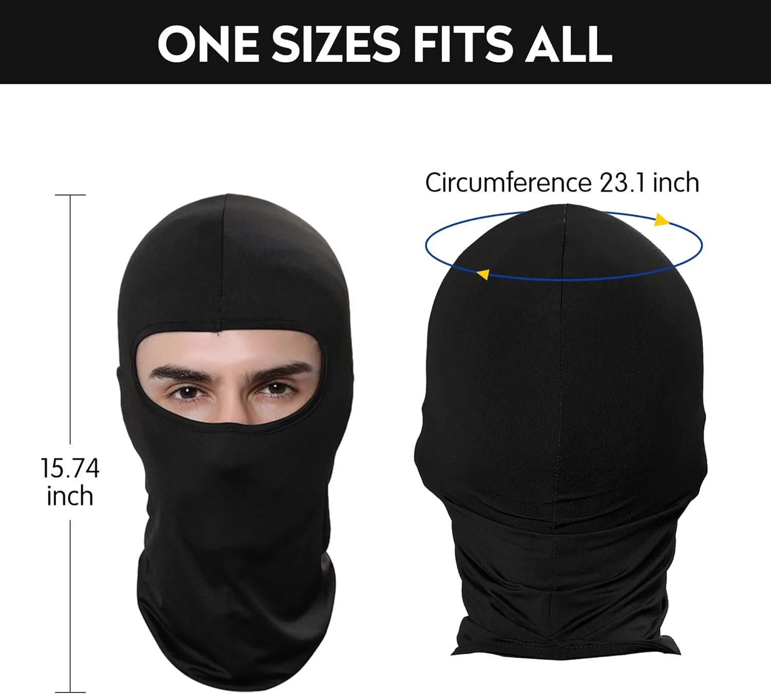 Pukavt Balaclava Face Mask, Ski Mask for Men Women, UV Protection Windproof Scarf for Motorcycle Snowboard Cycling