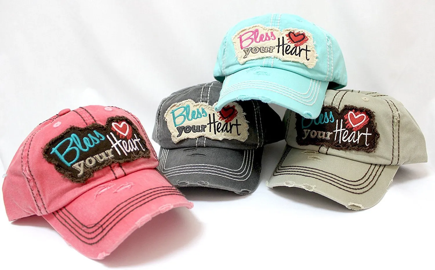 "Bless Your Heart" Patch on NEW! MINT Vintage Hat w/ Back <3 Detail