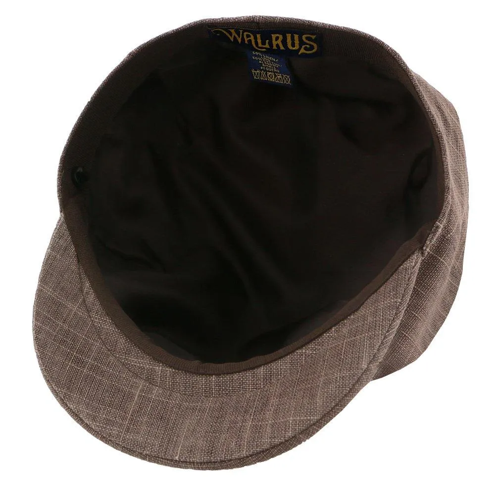 Regal - Walrus Hats Linen/Cotton 8 Panel Newsboy Cap