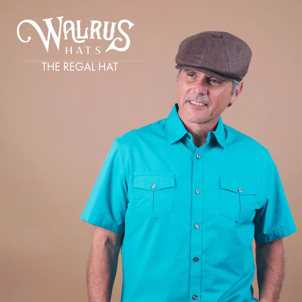 Regal - Walrus Hats Linen/Cotton 8 Panel Newsboy Cap