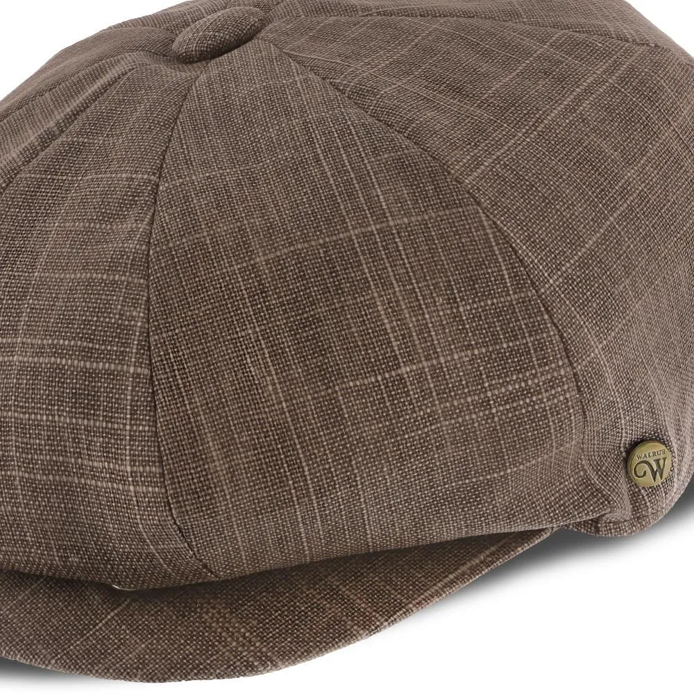 Regal - Walrus Hats Linen/Cotton 8 Panel Newsboy Cap