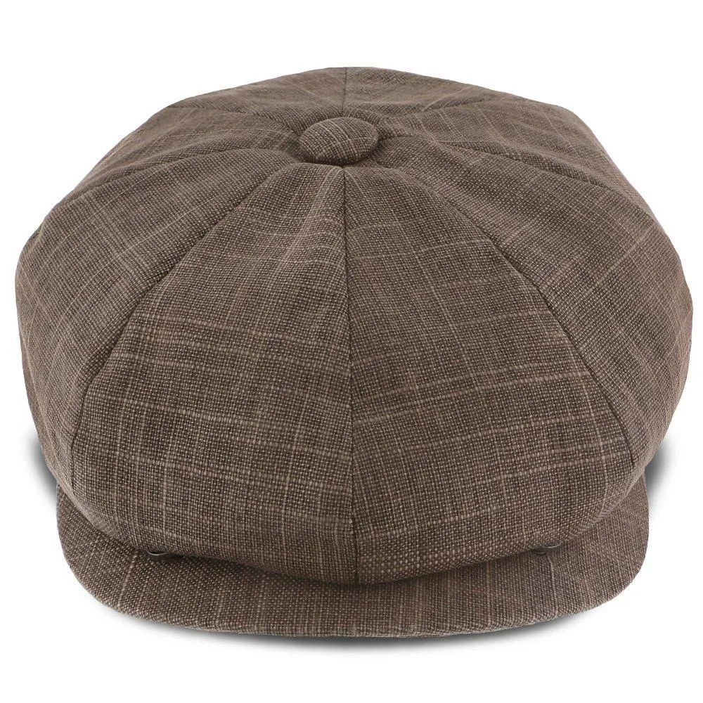 Regal - Walrus Hats Linen/Cotton 8 Panel Newsboy Cap