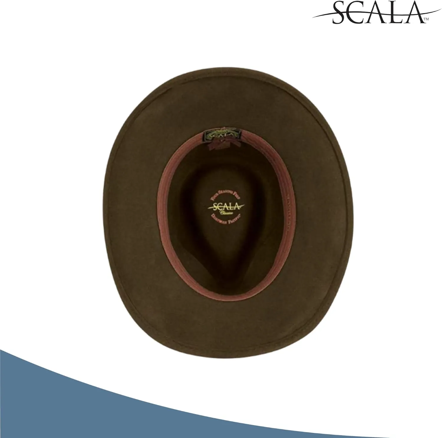 Scala Classico Men's Crushable Felt Outback Hat