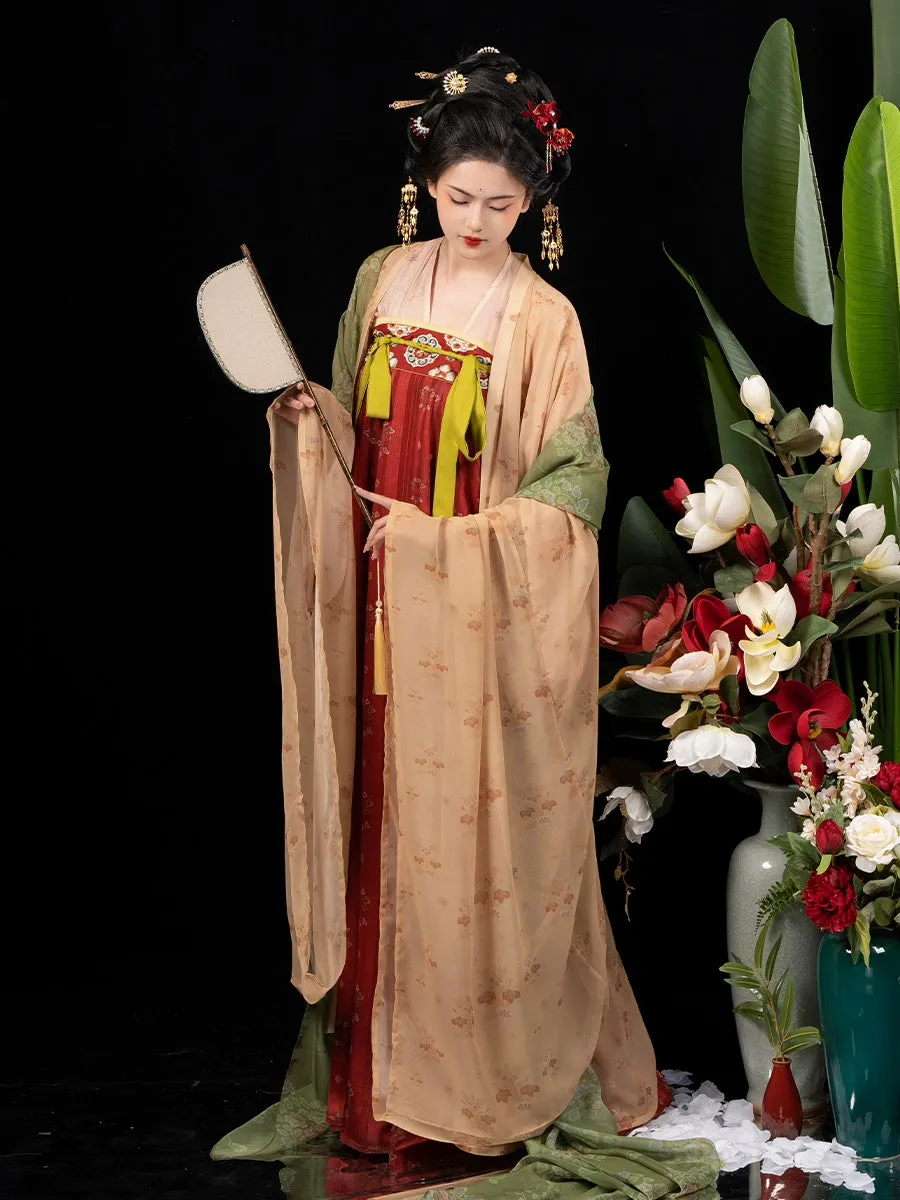 Si Feng 司凤 Tang Dynasty Restoration Daxiushan Jacket Qixiong Ruqun Set