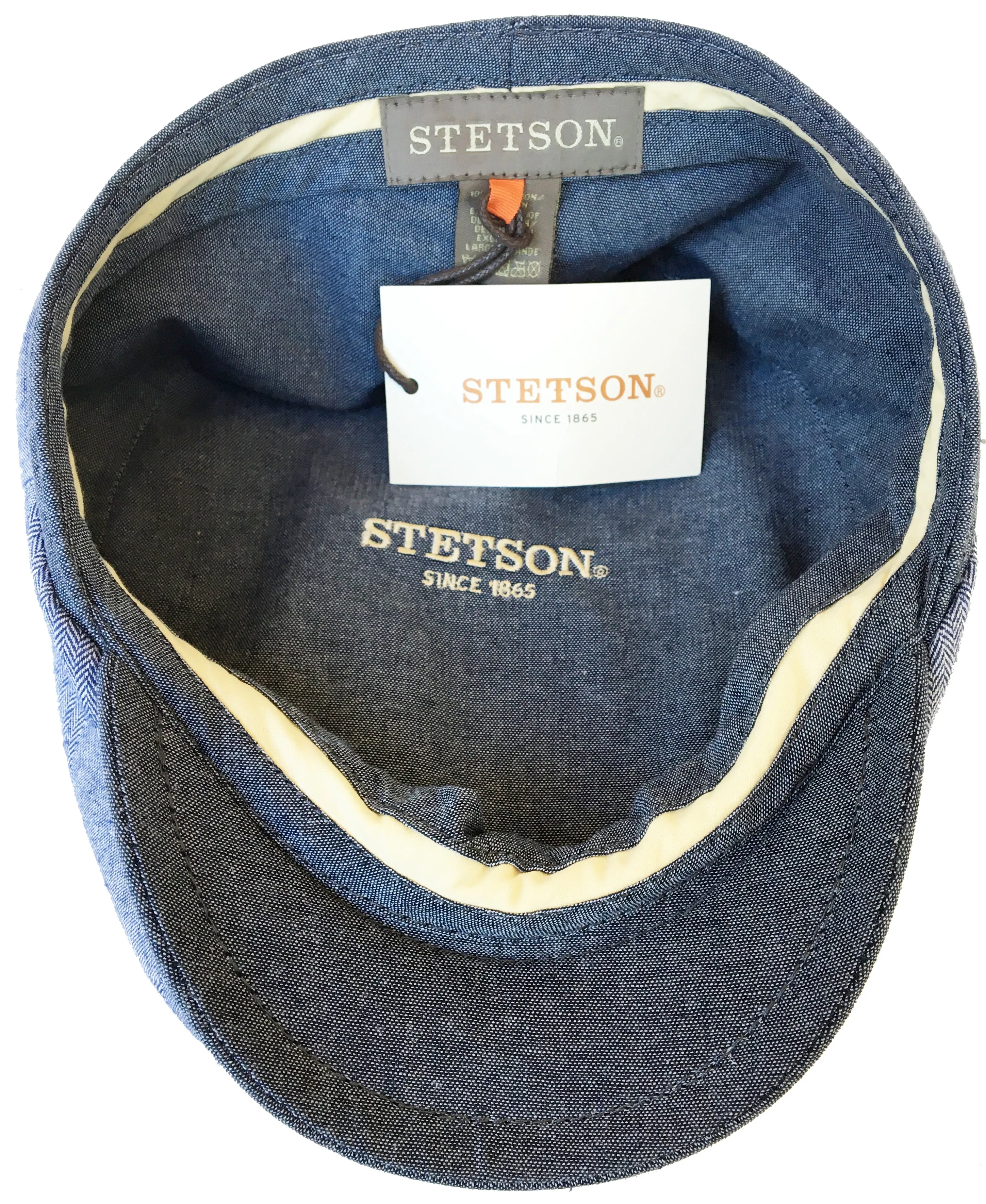 Stetson Chambray & Herringbone Cotton Ivy Cap