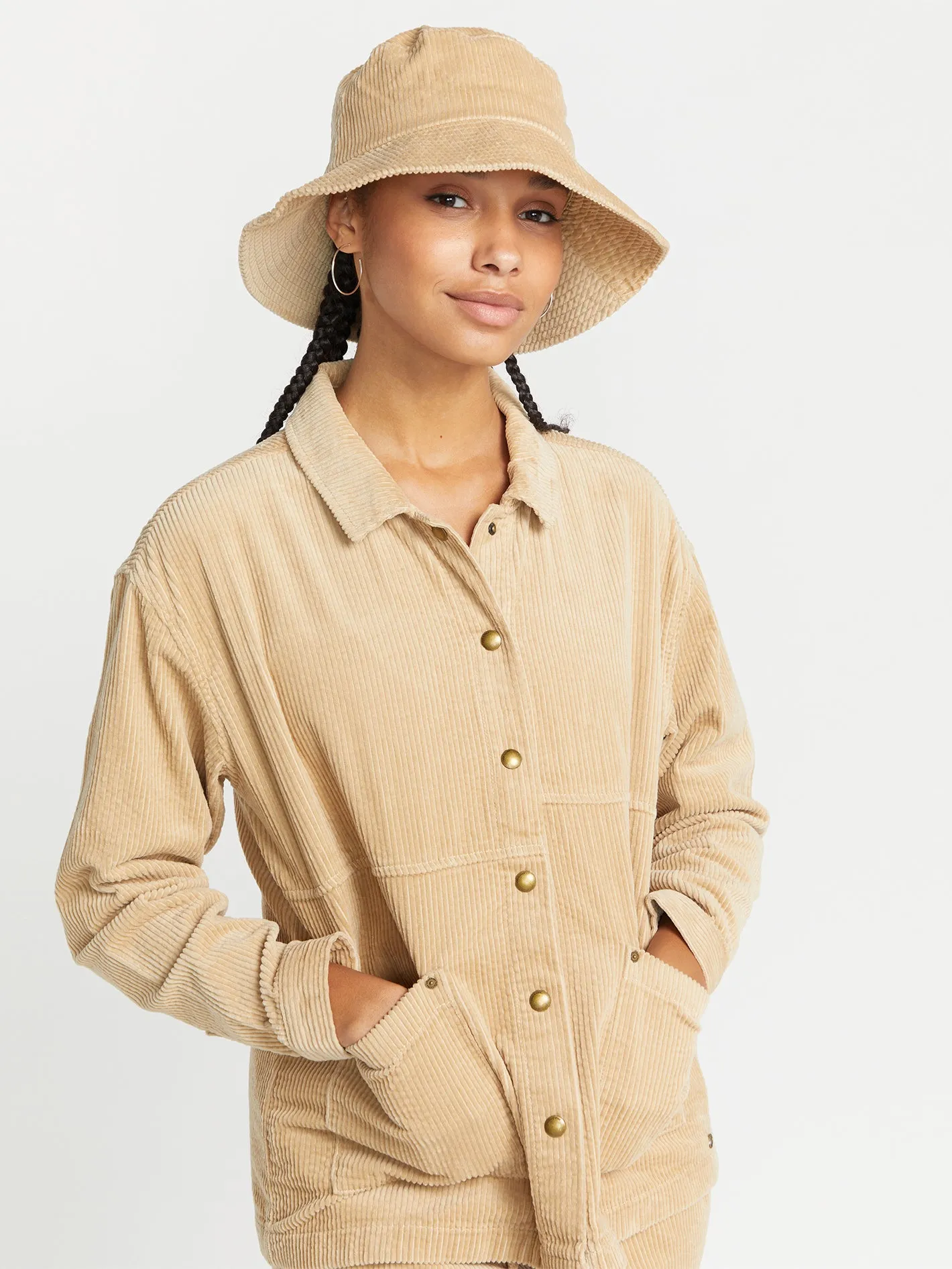 Stone Street Bucket Corduroy Hat - Khaki