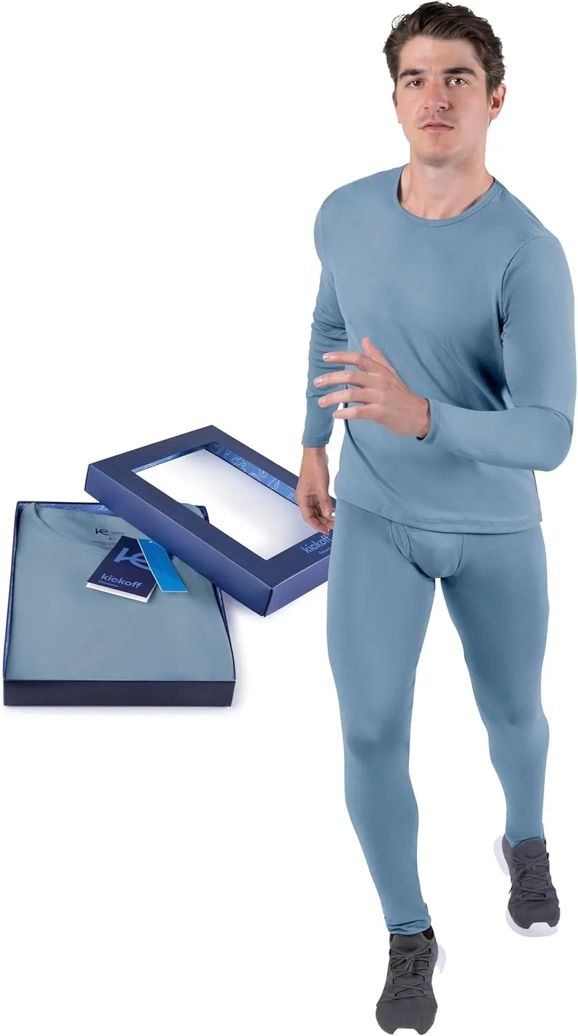 Thermal Underwear for Men Long Johns for Men Thermal Top Bottom Fleece Lined Base Layer Pajamas Cold Weather