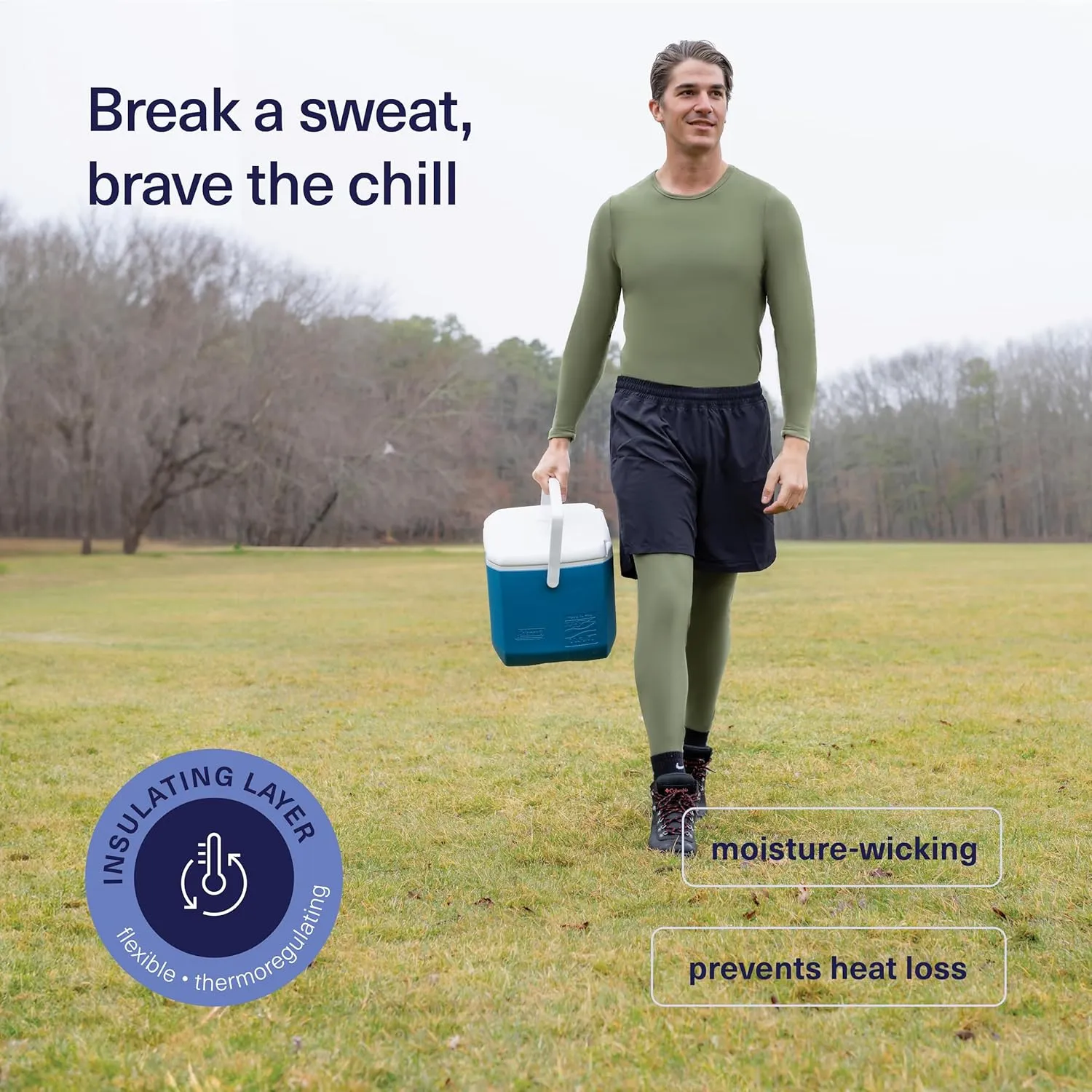 Thermal Underwear for Men Long Johns for Men Thermal Top Bottom Fleece Lined Base Layer Pajamas Cold Weather