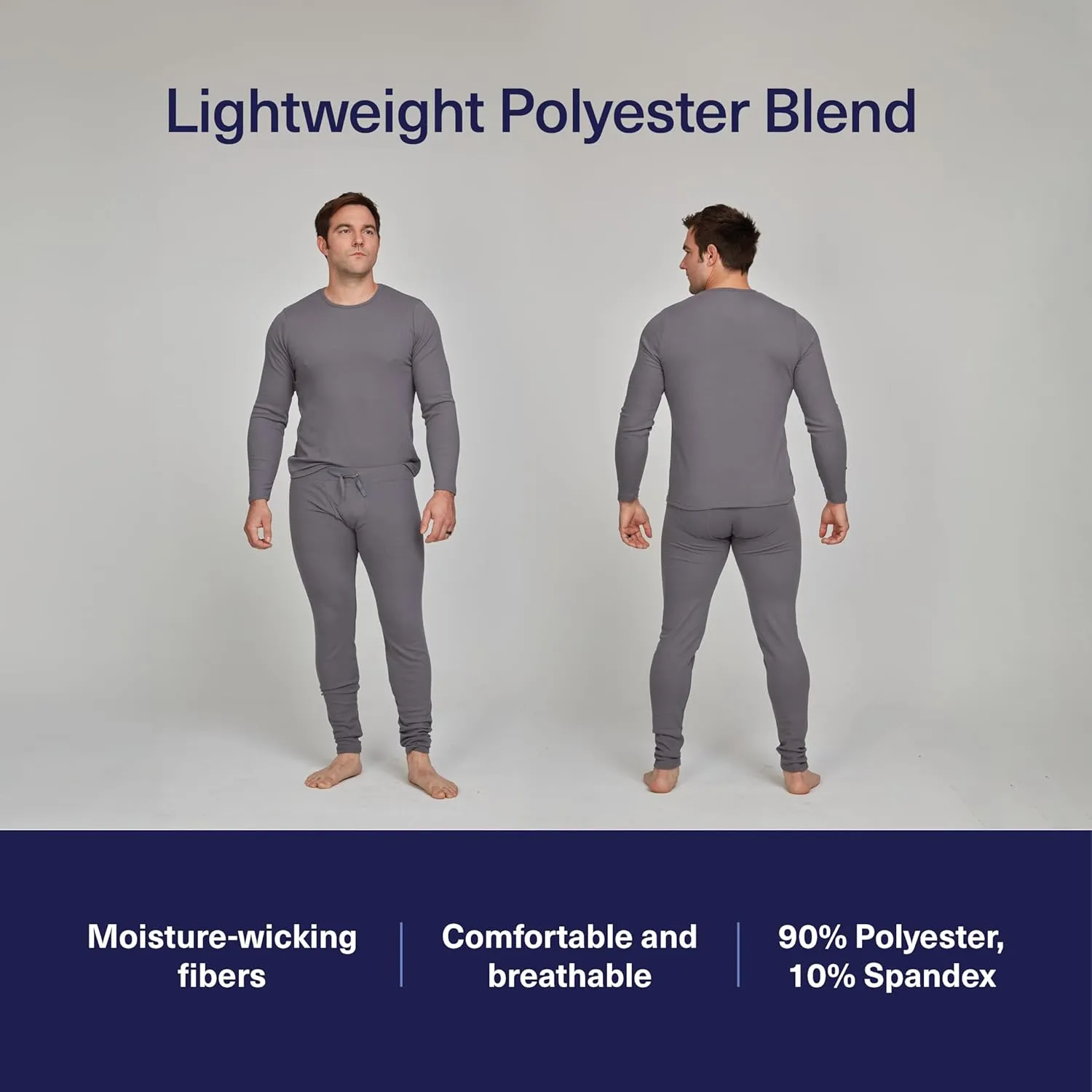 Thermal Underwear for Men Long Johns for Men Thermal Top Bottom Fleece Lined Base Layer Pajamas Cold Weather