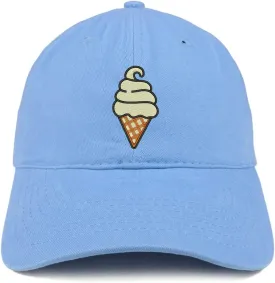Trendy Apparel Shop Soft Serve Ice Cream Soft Crown 100% Brushed Cotton Cap