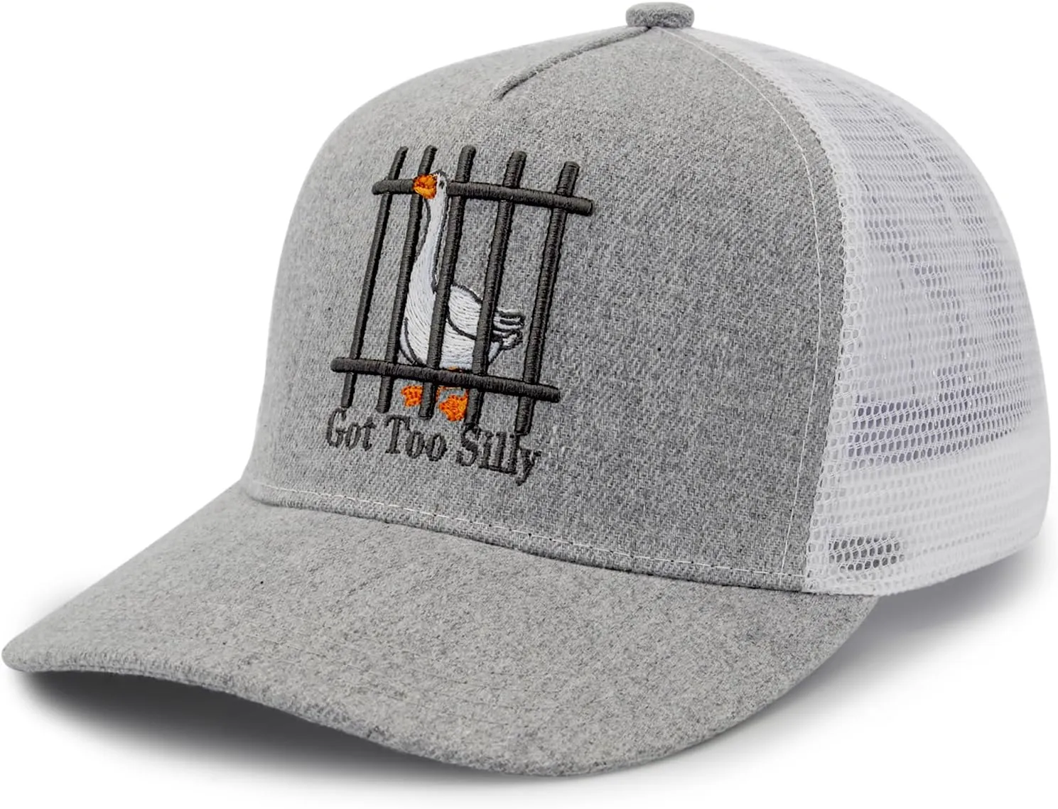 Unisex Trucker Adjustable Mesh Baseball Cap Dad Hat for Men Women Breathable Mesh Side with Stainless Steel Cap Buckle