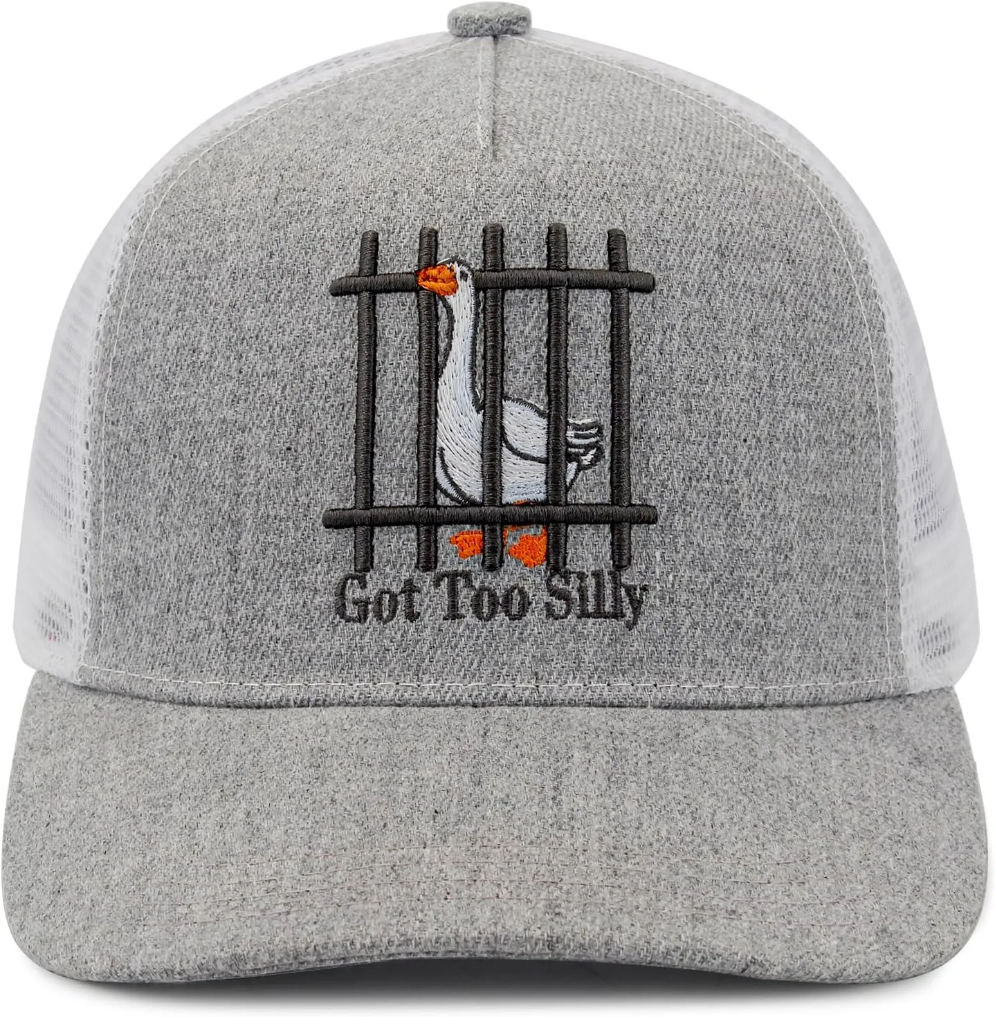 Unisex Trucker Adjustable Mesh Baseball Cap Dad Hat for Men Women Breathable Mesh Side with Stainless Steel Cap Buckle