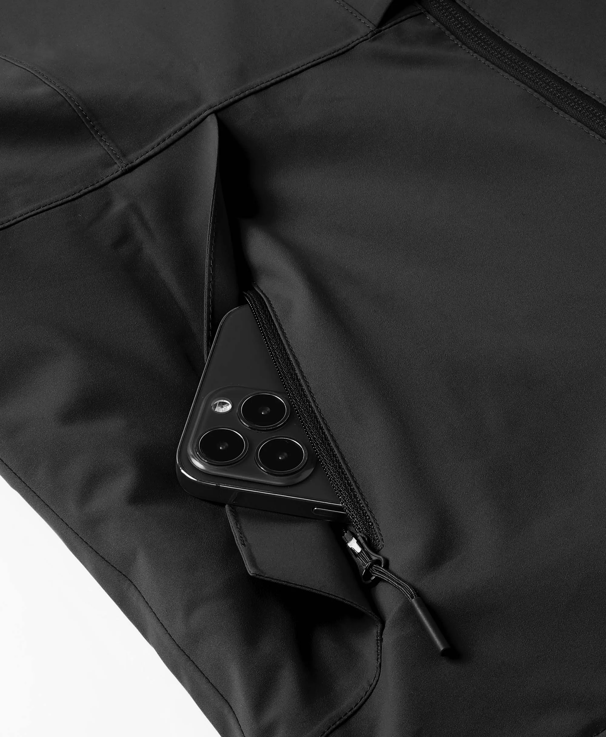 Women's Waterproof Heated Ski Jacket - Black / Blue