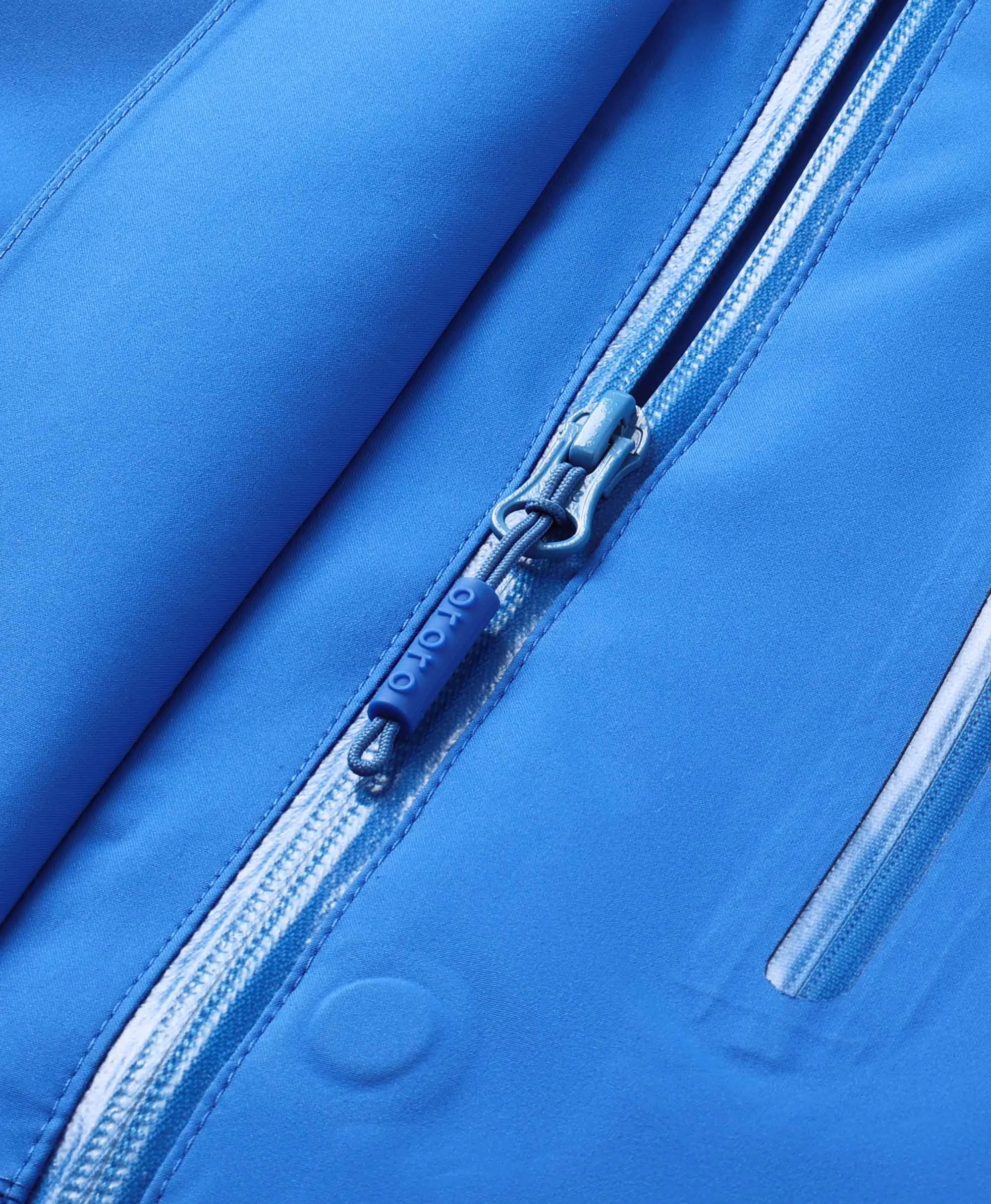 Women's Waterproof Heated Ski Jacket - Black / Blue