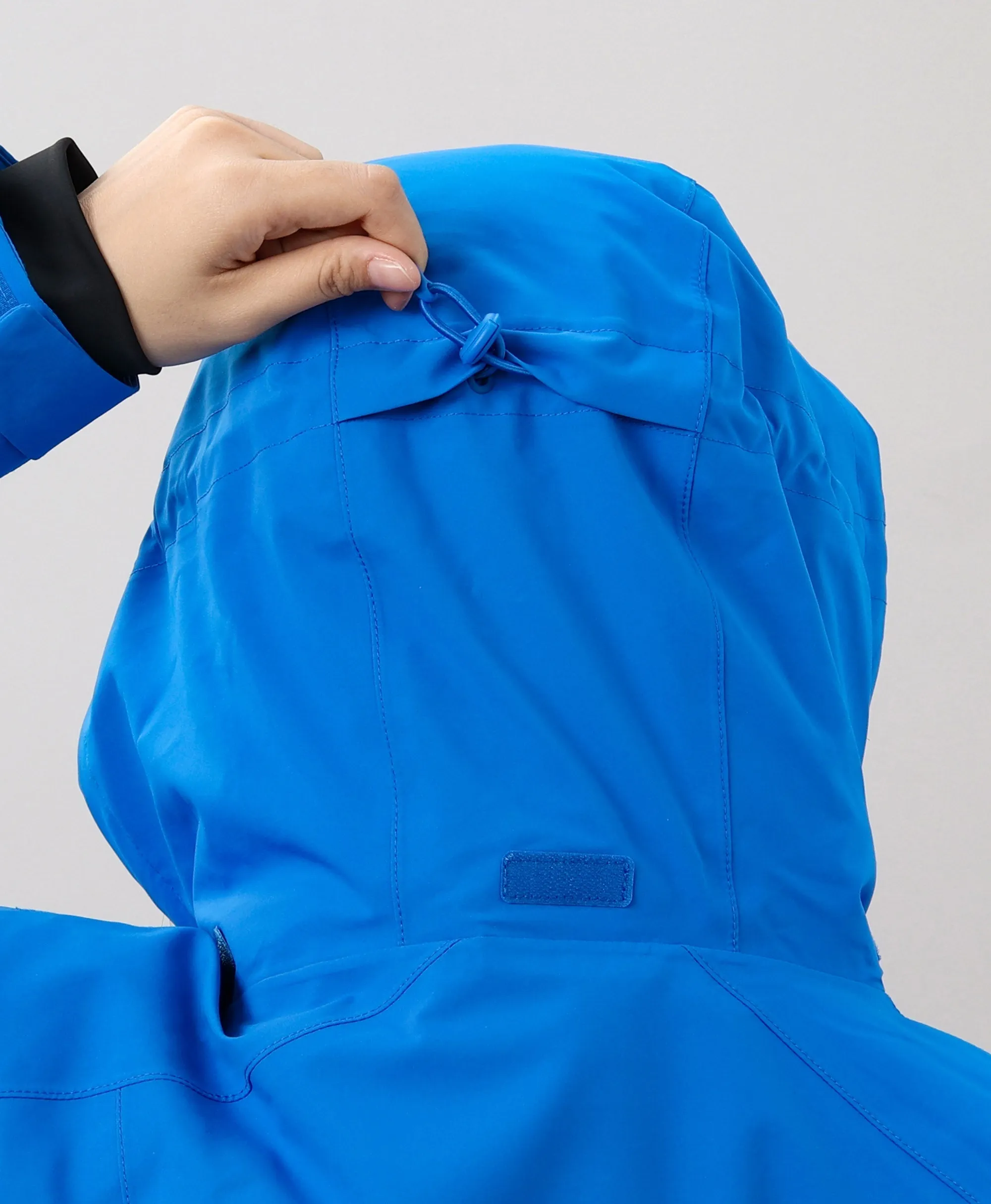 Women's Waterproof Heated Ski Jacket - Black / Blue