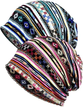 XYIYI Womens Chemo Headwear Hats Cotton Slouchy Beanie Cap Scarf